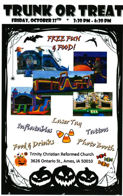 Trunk Or Treat – Trinity Christian Reformed Church